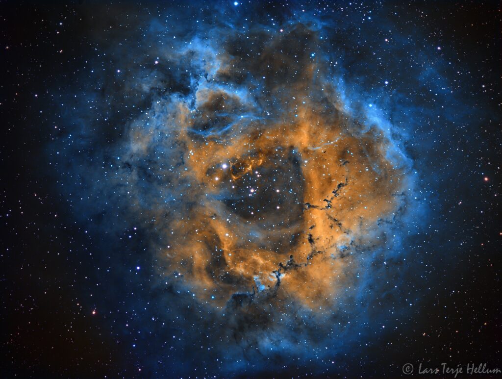 astrophoto of the rosette nebula